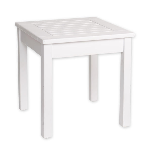 Plow & Hearth Slatted Wood Side Table