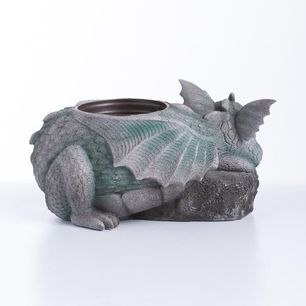 Plow & Hearth Sleeping Baby Dragon Planter