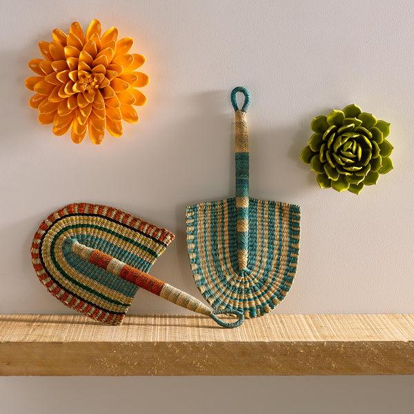 Plow & Hearth Small Woven Fan