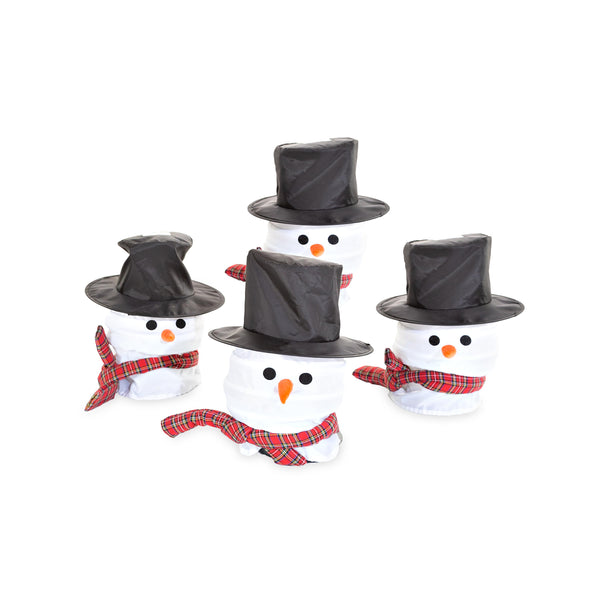Plow & Hearth Snowman Path Light Covers Set Of 4