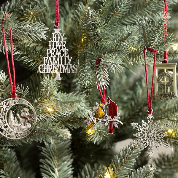 Plow & Hearth Snowman Solid Pewter Ornament