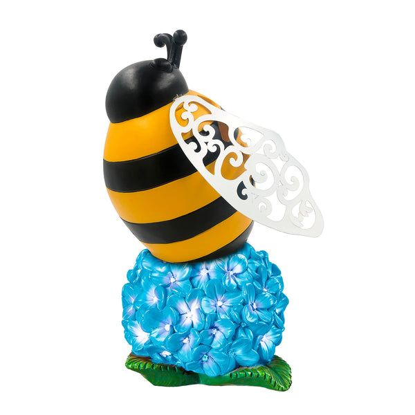 plow & hearth Solar Bug Zapper Garden Statue Bee