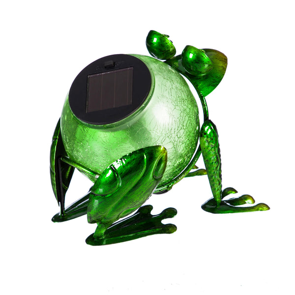 Plow & Hearth Solar Frog Statuary