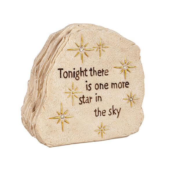 Plow & Hearth Solar Memorial Garden Stone