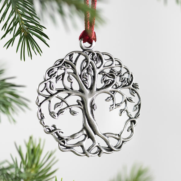Plow & Hearth Solid Pewter Christmas Tree Ornament