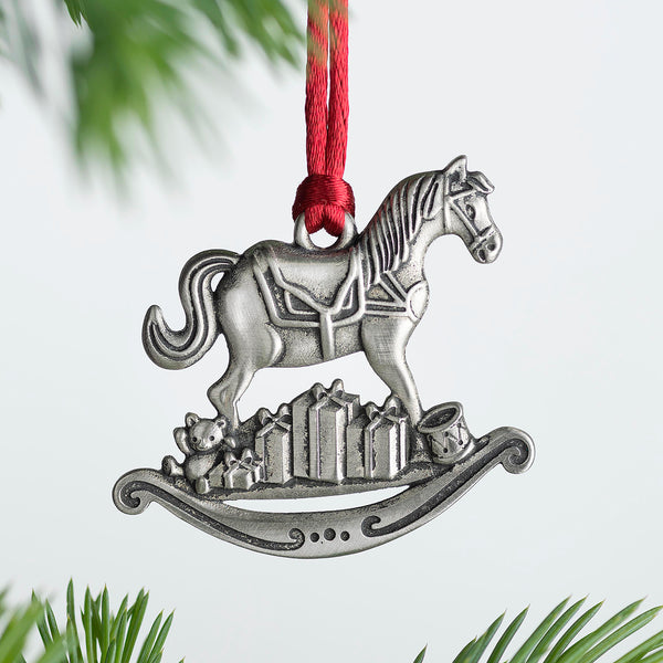 plow & hearth Solid Pewter Christmas Tree Ornament