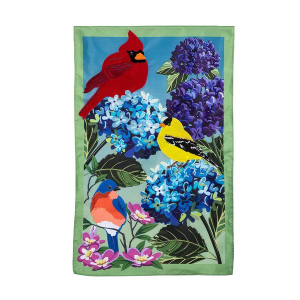 Plow & Hearth Songbird Sonata Applique House Flag