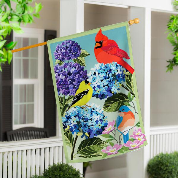 plow & hearth Songbird Sonata Applique House Flag
