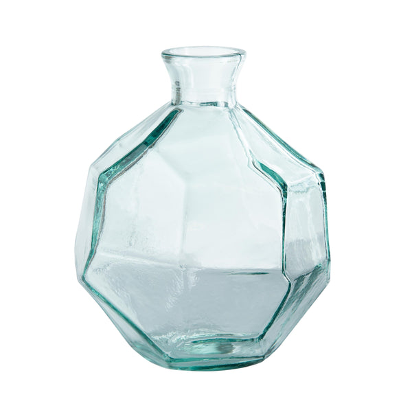 Plow & Hearth Spanish Origami Recycled Glass Vase