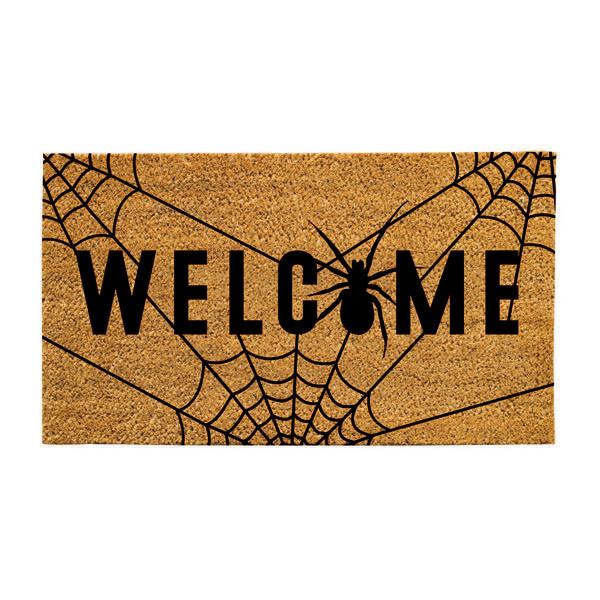 Plow & Hearth Spider Welcome Coir Doormat 28"x16"