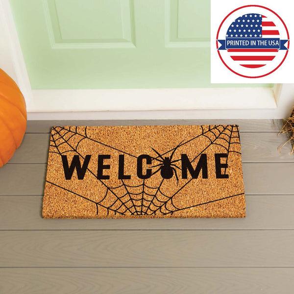 Plow & Hearth Spider Welcome Coir Doormat 28"x16"