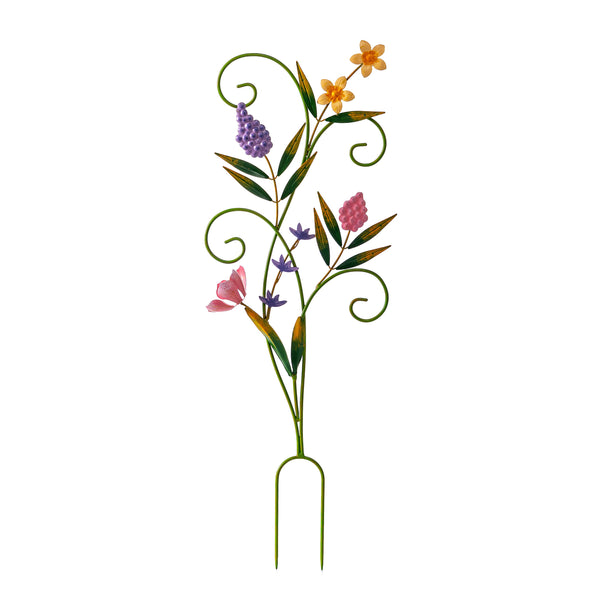 Plow & Hearth Spring Blooms Metal Garden Stake