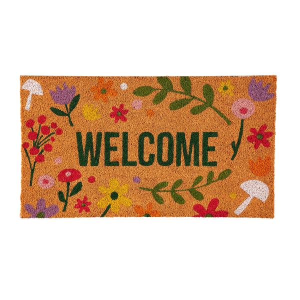 Plow & Hearth Spring Floral Haven Coir Mat