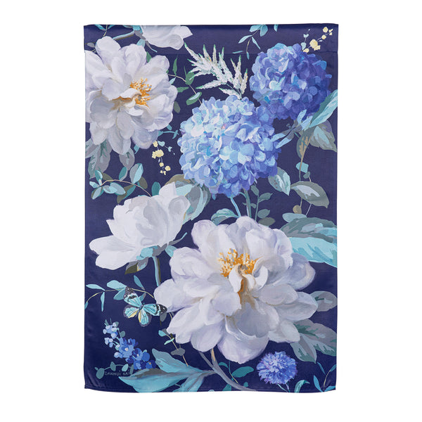 Plow & Hearth Spring Morning Blooms Suede House Flag