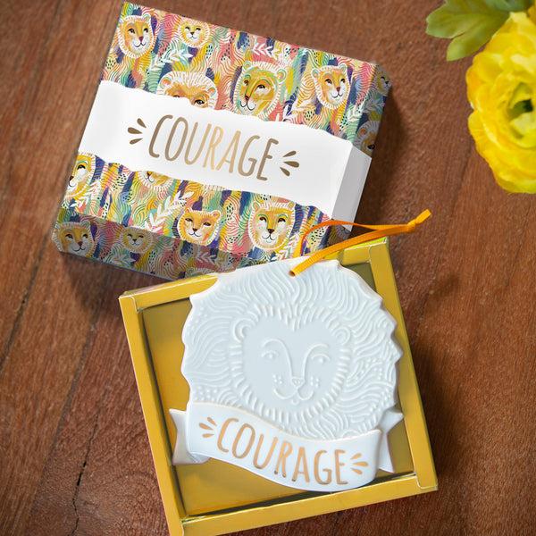 plow & hearth St. Jude Ceramic Ornament with Gift Box