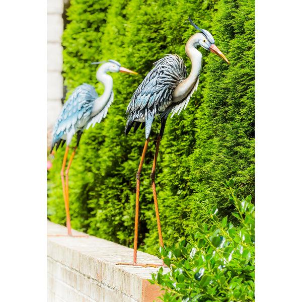 plow & hearth Stalking Great Blue Heron Garden Art