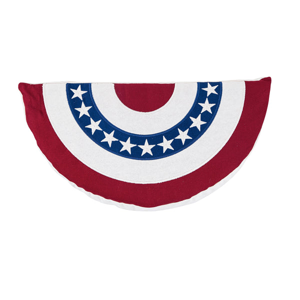 plow & hearth Star-Spangled Flag Slice Cotton Pillow