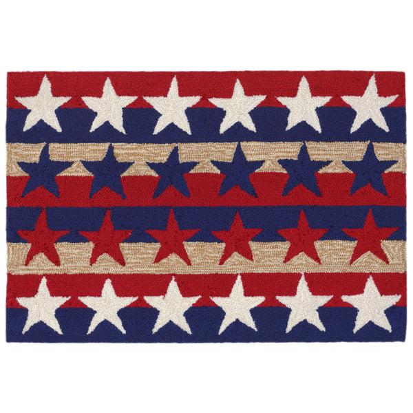 Plow & Hearth Stars & Stripes Indoor/Outdoor Rug