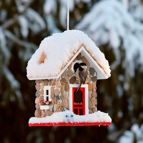 Plow & Hearth Stone Cottage Birdhouse