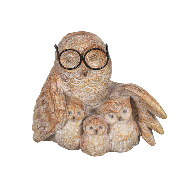 Plow & Hearth Studious Owl Statue 7"H