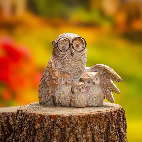 plow & hearth Studious Owl Statue 7"H