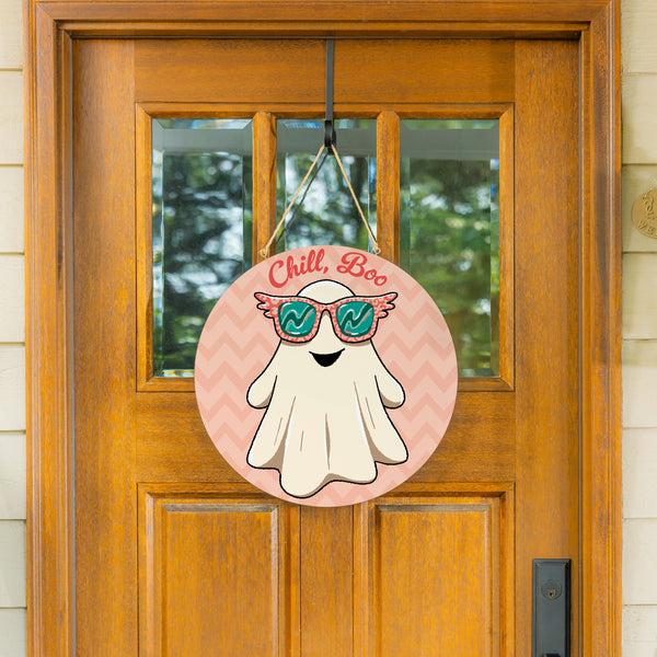 Plow & Hearth Summerween Chill Boo 18" Door Décor