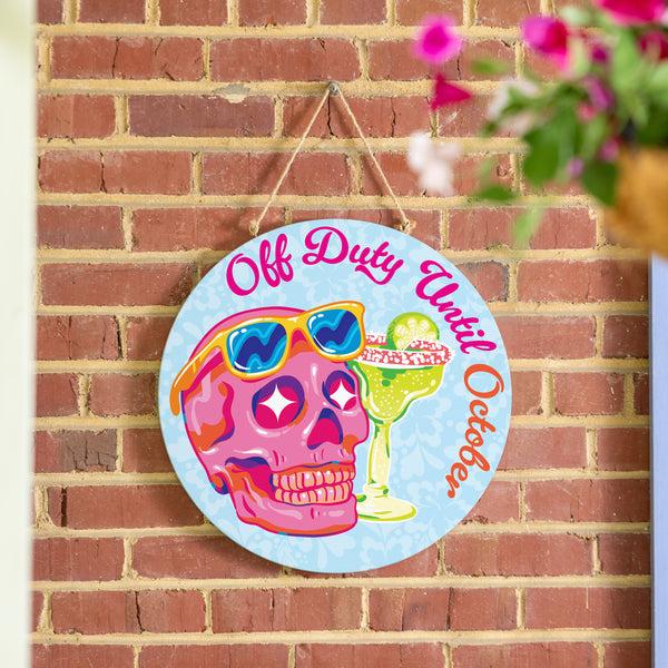 Plow & Hearth Summerween Off Duty 18" Door Décor