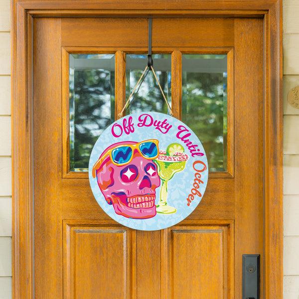 Plow & Hearth Summerween Off Duty 18" Door Décor
