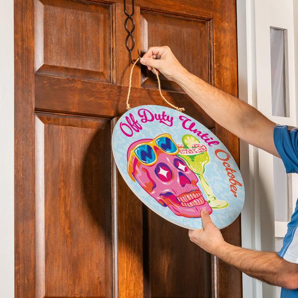 Plow & Hearth Summerween Off Duty 18" Door Décor