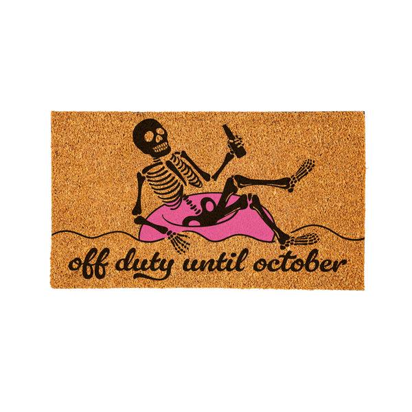 Plow & Hearth Summerween Off Duty Coir Mat 28"x16"