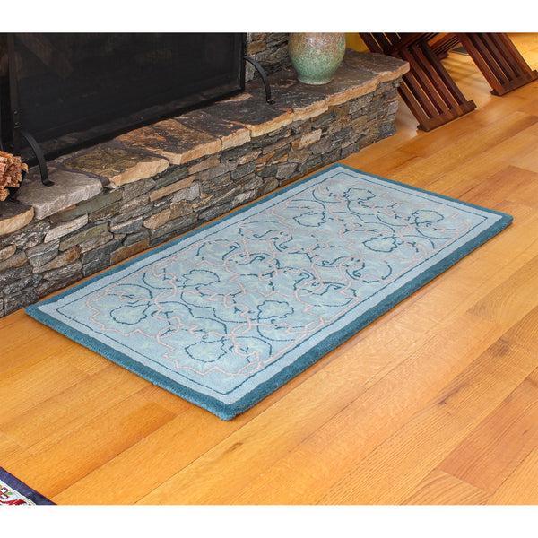Plow & Hearth Tabriz Wool Rug 56"x26"