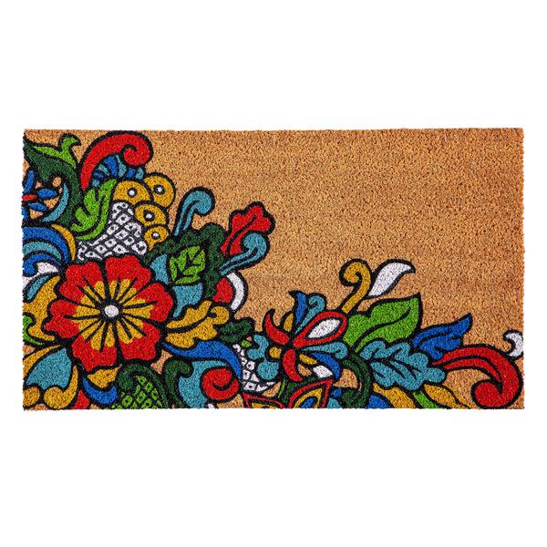 Plow & Hearth Talavera Inspired Coir Mat