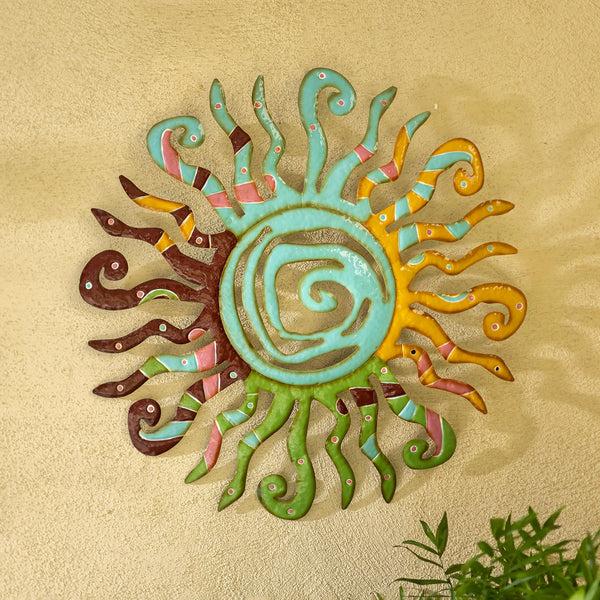 plow & hearth Talavera Inspired Sun Themed Wall Art