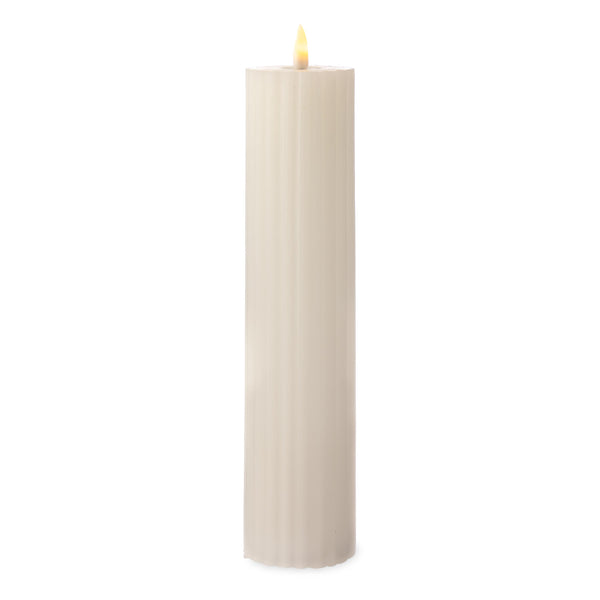 plow & hearth Tall LED Carved Candle