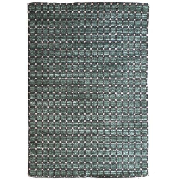 Plow & Hearth Tattersall Wool Area Rug