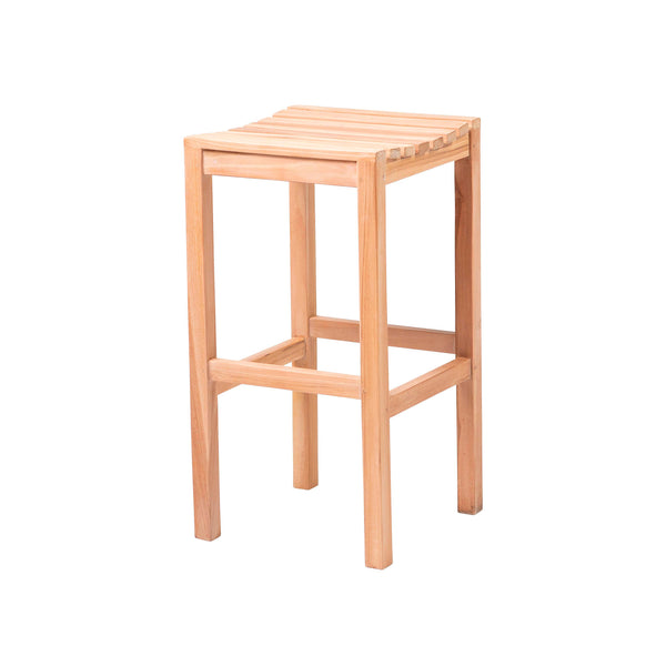 plow & hearth Teak Bar Stool