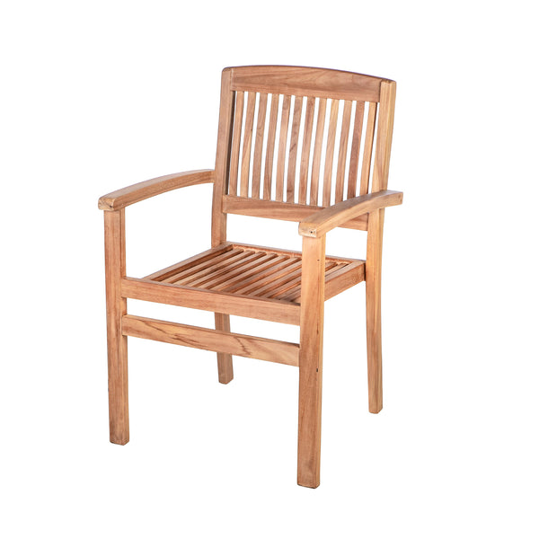 Plow & Hearth Teak Chat Set 3-Piece