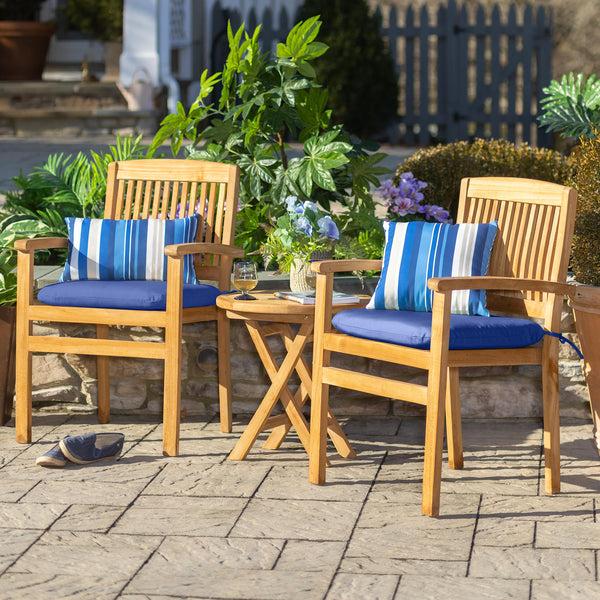 plow & hearth Teak Chat Set 3-Piece