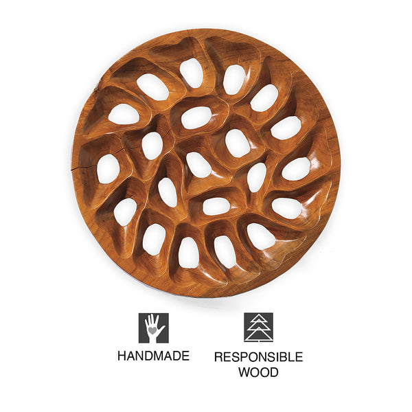 Plow & Hearth Teak Wall Décor