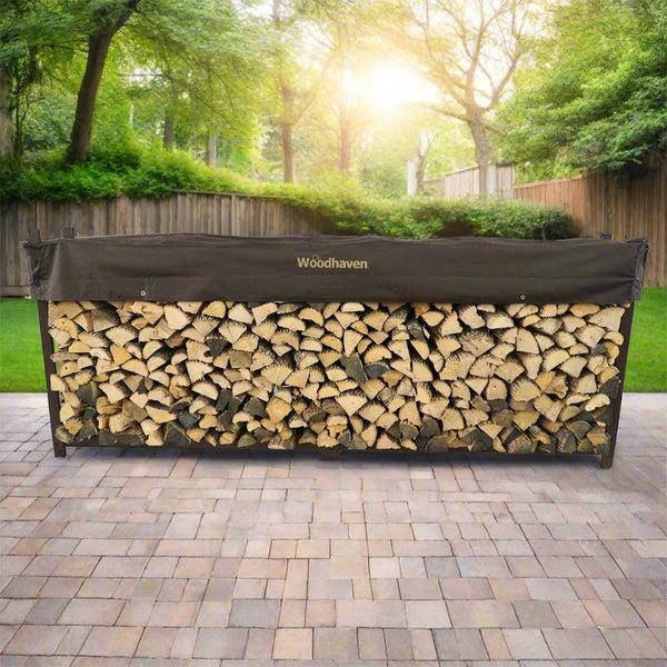 Plow & Hearth The Woodhaven 10ft Firewood Rack