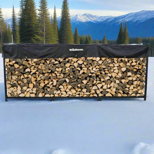 Plow & Hearth The Woodhaven 12ft Firewood Rack