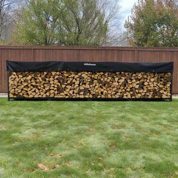 Plow & Hearth The Woodhaven 16ft Firewood Rack