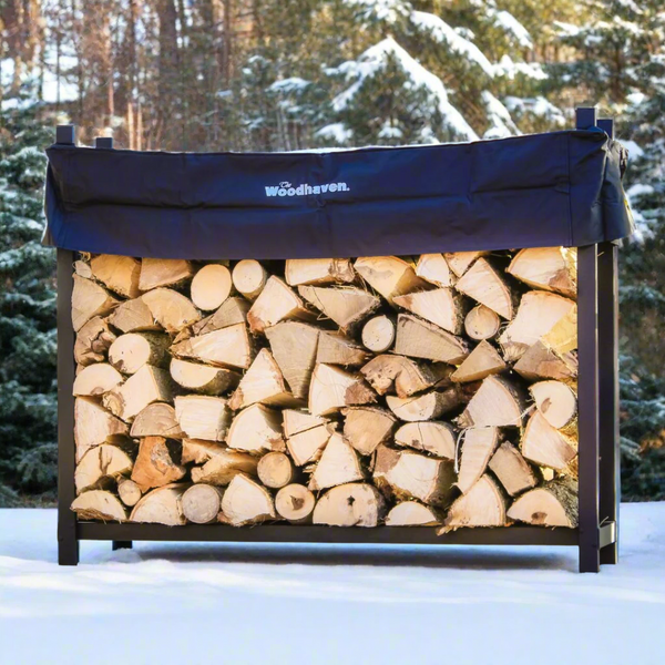 Plow & Hearth The Woodhaven 5ft Firewood Rack