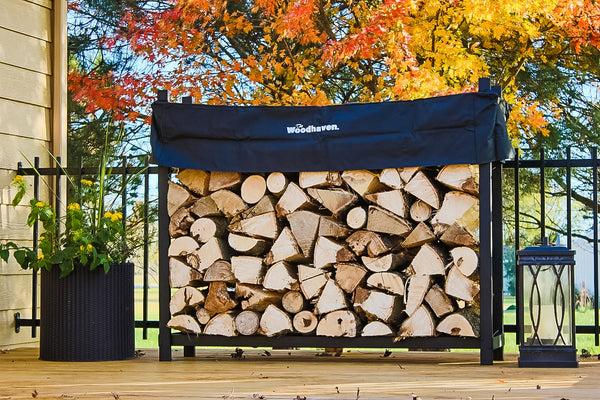 plow & hearth The Woodhaven 5ft Firewood Rack