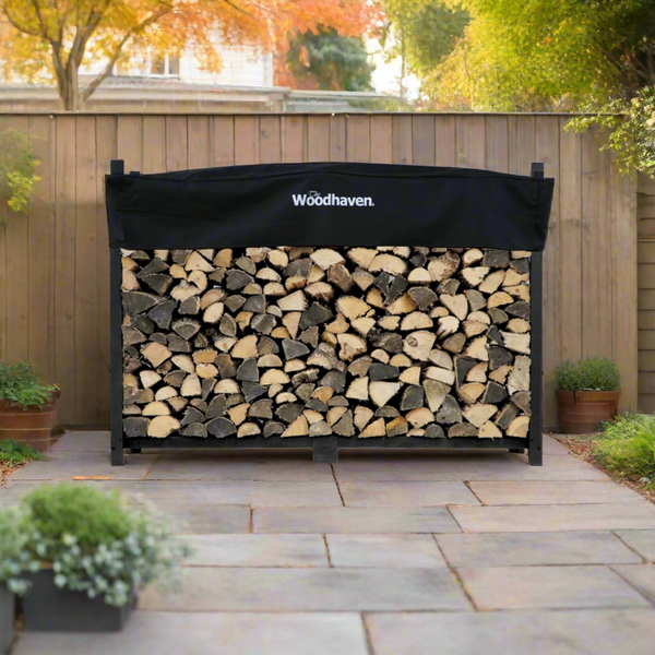 plow & hearth The Woodhaven 6ft Firewood Rack
