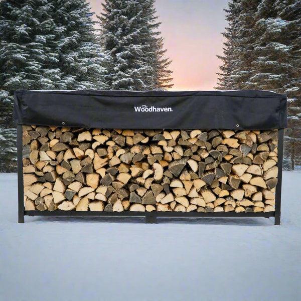 Plow & Hearth The Woodhaven 8ft Firewood Rack