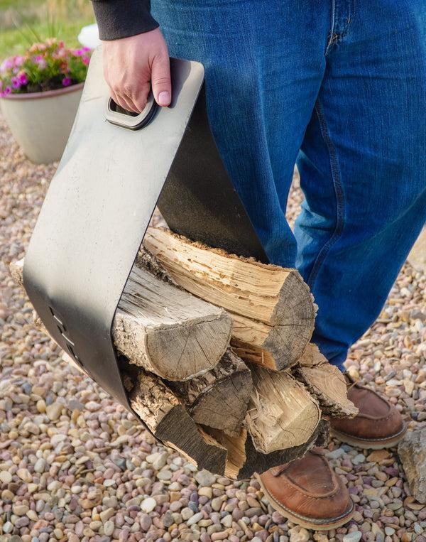 plow & hearth The Woodhaven Log Carrier