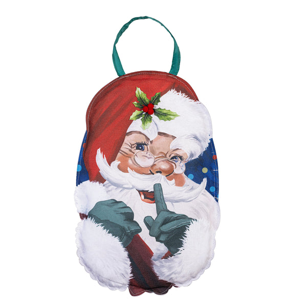 Plow & Hearth Traditional Santa Portrait Door Décor
