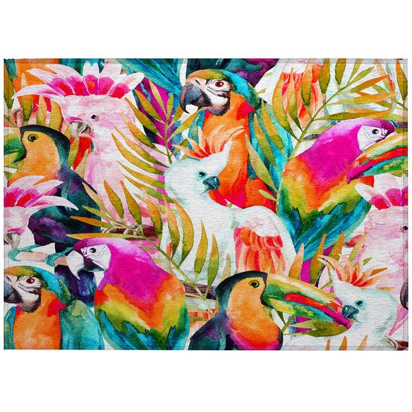 Plow & Hearth Tropics Confetti Polyester Area Rug