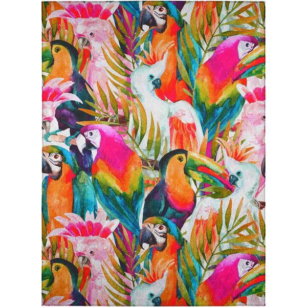 Plow & Hearth Tropics Confetti Polyester Area Rug
